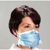 Critical Cover® PFL® Earloop Face Masks – ASTM Level 3, 50/Box, 6 Boxes/Case - Blue Stripe