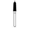 NTI® Guide Pin Diamond Burs – FG, 5/Pkg - Medium, Gray, # 998, 2.6 mm Diameter, 9.0 mm Length