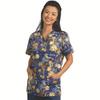 Fashion Seal Healthcare® Ladies’ Printed V-Neck Tunics - Celestial Print, Extra Small