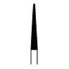 NTI® Universal Cutters – Spiral Fine Cross Cut, HP, 1.75" Shank Length, Purple - Flat End Taper, Size #UC257SPF, 17 mm Head Length, 2.3 mm Diameter