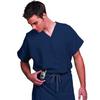 Fashion Seal Healthcare® Unisex Fashion Scrub Shirts, 65/35 Fashion Poplin® - Navy, Extra Small