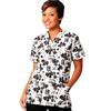 Fashion Seal Healthcare® Ladies’ Printed V-Neck Tunics - Night Bloom Print, Small