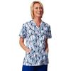 Fashion Seal Healthcare® Ladies’ Printed V-Neck Tunics - Water Dance Print, Extra Small
