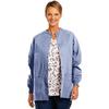 Fashion Seal Healthcare® Unisex Warm Up Jacket - Large, Ceil Blue