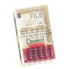 K Type Files – Stainless Steel, Color Coded Plastic Handle, 21 mm Length, 6/Pkg