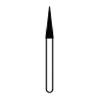 NTI® Diamond Burs – FG, Coarse, Needle Point End, 5/Pkg - # C858, 1.8 mm Diameter, 8.0 mm Length