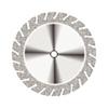 NTI® Serrated Diamond Discs – HP, Double Sided, 1/Pkg - Medium, Gray, # 946, 19.00 mm Diameter, 0.15 mm Thickness