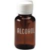 Lasting-Touch Brown Plastic Alcohol Dispenser with Swing Lid, 8 oz