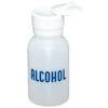 Alcohol Dispenser with Swing Lid – Plastic, Opaque White, 8 oz 