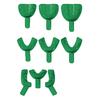 COE® Disposable Spacer Impression Trays – Perforated, Green, 12/Bag