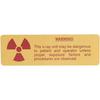 Radiation Caution Label – 5/Pkg