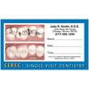 CEREC Blue Border Before and After Appointment Card, 3-1/2" W x 2" H, 500/Pkg