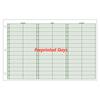 Jumbo Preprinted Days Week-in-View Appointment Sheets, 15-Minute Intervals, 8 a.m. – 6 p.m., 100/Pkg