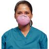 Defend® Premium Molded Cone Face Mask, 50/Box - Pink, Petite
