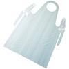 Disposable Polyethylene Laboratory Apron – Bib Style with Tie Back, 28" x 46", White, 100/Pkg 
