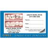 CEREC Blue Border Before and After Sticker Appointment Card, 3-1/2" W x 2" H, 500/Pkg