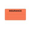 Insurance Label, Fluorescent Red, 3-1/4" W x 1-3/4" H, 500/Roll