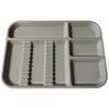 Set-Up Trays, Size B, Divided - Gray