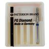 Instruments de fraises diamantées Patterson® – FG, moyenne, bleue, cône à extrémité plate, nº 847, diamètre de 1,8 mm