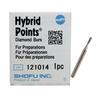 Hybrid Points® Diamond Burs – Medium, White, 1/Pkg - Medium, White, # 556/56, 0.9 mm Diameter, 2.9 mm Length