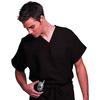 Fashion Seal Healthcare® Unisex Fashion Scrub Shirts, 65/35 Fashion Poplin® - Black, 2 XL