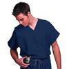 Fashion Seal Healthcare® Unisex Fashion Scrub Shirts, 65/35 Fashion Poplin® - Navy, 3 XL