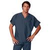 Fashion Seal Healthcare® Unisex Fashion Scrub Shirts, 65/35 Fashion Poplin® - Pewter, 2 XL