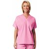 Fashion Seal Healthcare® Unisex Fashion Scrub Shirts, 65/35 Fashion Poplin® - Pink, 2 XL