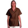 Fashion Seal Healthcare® Ladies’ V-Neck Tunics - Chocolate, Extra Small