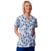 Fashion Seal Healthcare® Ladies’ Printed V-Neck Tunics - Water Dance Print, 2 XL