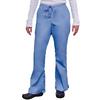 Fashion Seal Healthcare® Ladies' Drawstring Flare Pants, Regular Sizing - Ciel Blue, Small