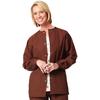 Fashion Seal Healthcare® Unisex Warm-Ups, 65/35 Fashion Poplin® - Chocolate, Extra Large