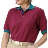 Fashion Seal Healthcare® Unisex Block Knit Shirt - Burgundy, 2 XL