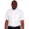 Fashion Seal Healthcare® Men's Oxford Short Sleeve Shirt - Medium, White