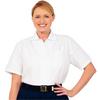 Fashion Seal Healthcare® Short Sleeve Oxford Blouse - White, Medium