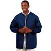 Fashion Seal Healthcare® Unisex Warm Up Jacket, 65% Polyester/ 35% Cotton Fashion Poplin® - Navy, Extra Large