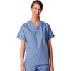 Fashion Seal Healthcare® Unisex Set-In Sleeve Scrub Shirts - Ciel Blue, 2 XL