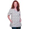 Fashion Seal Healthcare® Ladies’ Printed V-Neck Tunics - Petal Pushers Print, 2 XL