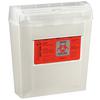 Wall Safe® Sharps Container with Rotating Lid – 5 Quart, Translucent
