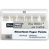 Pointes de papier absorbantes Dia-ISO GT™ - cône 0,04, ISO-GT, 100/emballage