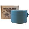 Cotton Roll Holders/Storage – Round, Plastic with Lid - Blue