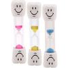 Happy Tooth 2-Minute Brushing Timers, White with Assorted Colors of Sand, 3/4" W x 4" H, 40/Pkg