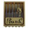 Busch® Tungsten Vanadium Steel Excavating Burs – Round, Bur #1-8, 6/Pkg - Bur #2, ISO Size 010, RA