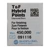 Hybrid Points® T&F Diamond Burs – FG, Extra Fine, Yellow, 1/Pkg - Extra Fine, Yellow, Football, # 7404, 1.4 mm Diameter, 3.0 mm Length