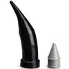 C-R Tubes and Plugs - Separate, Black, 500/Pkg