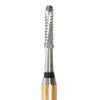 Black Cobra Tungsten Carbide Burs – Cross Cut, Round End, FG, 5/Pkg - Fissure, Bur #1557, 1.0 mm Diameter, #HM B31R-010