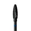 Black Cobra Tungsten Carbide Cutters - Medium Cutter – B250G-040, HP, 4.0 mm Diameter, 12.0 mm Head Length, Blue Ring