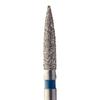 Diamond Instruments – FG, Medium, Blue, Flame, Point End - 862-021-FG, 2.1 mm Head Diameter, 8.0 mm Head Length, 5/Pkg