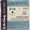 Perma Sharp® Silk Black Braided Sutures – Nonabsorbable, D-14, Cutting End Taper 1/2 Circle, Size 3-0, Length 18", 12/Box
