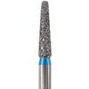 NeoDiamond® Crown/Bridge & Operative Diamond Burs – FG, Medium, Cone, 25/Pkg - Blue, Round End Taper, # 856, 1.6 mm Diameter, 7.0 mm Length